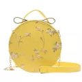 Women Flowar E Leather Handbag Fe Sml Mesger Oulder Bag Round Designer Se Bags Crossbody Bolsa