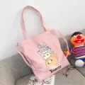 My Neibor Totoro Canvas Oulder Bag Fe Japanese Student Large Capacity Portable Handbag Mesger Bags