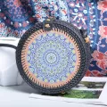 Round Straw Bags For Women Mmer New Bi Handmade Wen Rattan Bag Beach Travel Mini Crossbody Bag Boho Retro Hollow Handbags