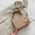 Lattice Pattern Women Oulder Handbag L Bucle Fe Portable Chain Crossbody -Handle Bags