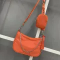 Women Underarm Bag Chain Oxford Cloth Oulder Mesger Bag Caus Handbags Women Bags Designer With Mini Pocet Drops