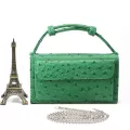 Xmesn Luxury Cowhide Leather Clutch Oulder Cross-Body Bag Sml Crocodile Pattern Genuine Leather Clutch Chain Women's