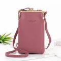 Women's Clutch Bags Mini Cross-Body Bags Matte Leather Oulder Mesger Ladies Phone Bag Se Handbag