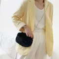 New F Hair Women's Bag Fae Fur Mini Clutch Bag Ladies Oulder Bag Fe Chains Se Ell Crossbody Phone Bag Wh Se