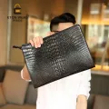 Clutch bag Korean version of crocodile pattern bag envelope bag men and women clutch bag IPAD bag