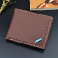 New men, short wallets, fashion, some wallet, 3 cards, folding, yawning, horizontal business, soft wallet, soft wallet