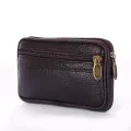 กระเป๋าคาดเอว/Men's first layer cowhide waist bag mobile phone waist belt chest bag clutch