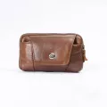 กระเป๋าใส่โทรศัพท์มือถือ/Fashion mobile phone bag wear leather belt cowhide mobile phone waist bag men's waist bag