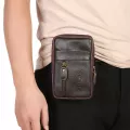 กระเป๋าใส่โทรศัพท์มือถือ/Fashion leather belt bag zipper bag mobile phone bag storage men's belt bag