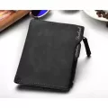 Mens Leather Business Soft Wallet Coins Pocket Credit Card Holder Purse With Zip