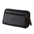 Men Pu Lether Business Wallets Coin Pocket Zipper Double Zipper Male Brand Wallet Long Large Men Purse Coin Clutch Bag