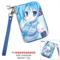 Colorful Anime Hatsune Miku Pu Short Wallet Coin Purse