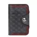 กระเป๋าสตางค์ผู้ชาย/Men's wallet short style European and American fashion large-capacity magnetic buckle tri-fold men's wallet