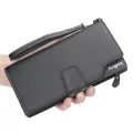 กระเป๋าสตางค์ผู้ชาย/Casual multifunctional men's clutch bag Korean business wallet long zipper phone bag
