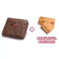Kavis 100% Genuine Leather Wallet Men Coin Purse Male Cuzdan Small Walet Portomonee Rfid Mini Portfolio Vallet Perse Card Holder