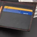 Men Stylish Bifold Business Leather Wallet Wallet Short Slim Male Purses Money Clip Credit Card Dollar