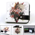Cute Anime Wallet Pokemon/naruto/one Piece/my Hero Academia Wallet Card Holder Coin Pocket Zipper  Hasp