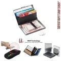 มัลติฟังก์ชั่ต่อต้านการสแกนกรณีสแตนเลสบาง RFID ปิดกั้นกระเป๋าสตางค์ ID บัตรเครดิต