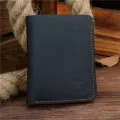 Cowather Crazy Horse Leather Men Wallets Vintage Genuine Leather Wallet For Men Cowboy Leather Thin To Put