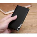 Men Wallet  100% Real Leather Card Holder Metal Wallet Credit Card Case Pl185142