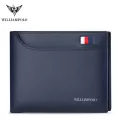 Williampolo Busines Men Wallet Genuine Leather Bifold Wallet Bank Credit Card Case Id Holders Male Coin Purse Pockets New
