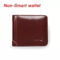 Smart Wallet Gps Records Man Anti-lost  Genuine Leather Men High Quality Short Wallets Multi-functional Purses Men's Purse