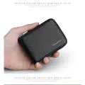 William Polo Leather Zipper Wallet Card Bag Men's Pure Leather Multi Position Credit Card Wallet Multi Color Wallet