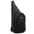 POLO HILL Mens Water Resistant Nylon Fiber Chest Bag C-PHSB-1542-3