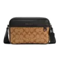 กระเป๋าสะพาย COACH แท้ กระเป๋า Coated Canvas ลาย Signature สายผ้า รุ่นใหม่ COACH C4149 MEN GRAHAM CROSSBODY BAG IN SIGNATURE COATED CANVAS Khaki
