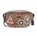 กระเป๋า Coach แท้ คาดอกคาดเอว ลาย Star Wars สายหนังแท้ รุ่นหายาก COACH 88013 STAR WARS X COACH BELT BAG IN SIGNATURE CANVAS WITH PATCHES KHAKI MULTI
