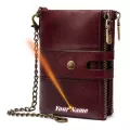 W Women's Leather Wlet Name Raging Se For Women Lady Credit Card Holder F Clutch For Couple Wlet 859