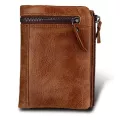Vintage Genuine Leather Men Wlets Luxury Ort Se Cn Pocet Rfid Design Safe Money Bags Credit Card Holders