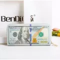 Women Dollar Euro Wlet Se Creative Fe Card Holder Ca Zip Ladies Clutch Pu Leather Cn Se Id Holder
