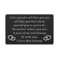 Wlet Insert Card S For Him Men Husband Ventine From Wife Girlfriend Boyfriend Anniversary Birthday For Groom Fiance