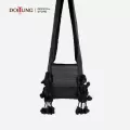 DoiTung Bag - Black กระเป๋าผ้า กระเป๋าย่าม ปอมๆ ชาวเขา สีดำ ดอยตุง