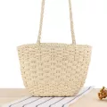 Rereaxi Handmade Women Oulder Bag Bohian Mmer Straw Beach Bags Wen Fe Handbag Mesger Bag Crossbody Bags Tote