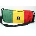 สินค้าราสต้า Bag Hemp Tube Biggest Size Rastaman กระเป๋าสะพายราสต้าใยธรรมชาติทรงยาว ปักลาย BOB MARLEY 9×18 นิ้ว