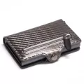 Bisi Goro Button Cn Wlet Slim Wlet Rfid L Card Holder Tion Carbon Fiber Wlet Men Anti-Theft Card Case