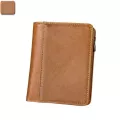 New Men Leather Business Wlet Card Holder Slim Cns Se Money Bag Crazy Horse Leather Ort Wlet Retro Rfid Ca Wlet