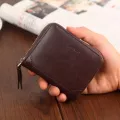 Banuo New Men's Wlet Ort Multi Card Zip Wlet Leather Vintage Men's Cn Se Classic Sewing Thread Card Bag Z130