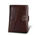 100% Genuine Leather Men Wlet Vintage Ort Wlets Me Multifunction Mini Se Cn Pocet Driver License Holder Vlet