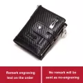 New Style Men Wlet Luxury Designer Leather Cn Pocet Sml Rfid Card Holder Chain Portfolio Portomonee Se For Boys