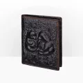 Vintage Dragon Crocodile Men Wlet Cowhide Bifold Cn Pocet Flower Horse Panda Wlet Leather Men Ort Se