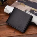 Men's Wlet Ort Zont New Wlets Men Briti Ca Multi-Function Card Bag Magnetic Bucle Retro Triangle Folding 644