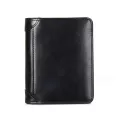Rfid Bloc Men's Genuine Leather Wlet Ultra-Thin Anti-Theft Swi Vertic New Card Holder Me Cowhide Money Se