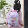 กระเป๋าเป้เด็ก/Children's schoolbag rainbow unicorn backpack cartoon cute ultralight backpack