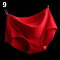 Women Fashion Sexy Pure Color Comfortable Ultra-thin Seamless Briefs Underwear