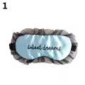 Embroidery Letters Cover Lightweight Lace Shade Blindfold Sleeping Aid Eye Mask