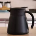 Thermal Coffee Carafe Tea Pot - 304 Stainless Steel Double Wall Vacuum  Cool Touch Handle Hot Cold Retention 600ml