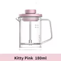 Mini French Press Coffee Maker Tea Maker Grade Stainless Steel Heat Resistant Borosilicate Glass Airflow Coffee 180ml